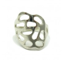 R000337 Stylish Genuine Plain Sterling Silver Ring Hallmarked Solid 925 Handmade
