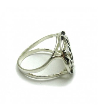  R000381 Sterling Silver Flower Ring Genuine Hallmarked Solid 925 New Handmade Empress