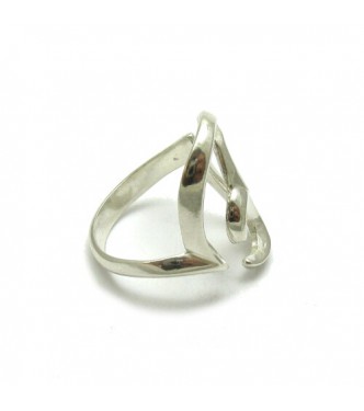  R000408 Plain Stylish Sterling Silver Ring Genuine Solid 925 Handmade Empress