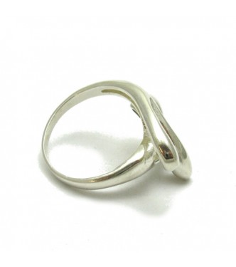  R000413 Stylish Sterling Silver Ring Hallmarked Genuine Solid 925 Nickel Free Empress