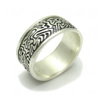 R000454 Genuine Sterling Silver Ring Band Hallmarked Solid 925 Handmade