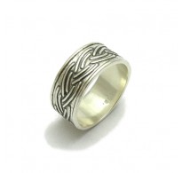 R000481 Stylish Sterling Silver Ring Band Stamped Genuine Solid 925 Handmade Empress