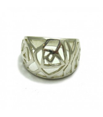  R000611 Extravagant Sterling Silver Ring Stamped Solid 925 Perfect Quality Empress