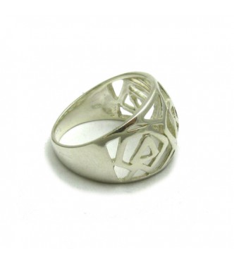  R000611 Extravagant Sterling Silver Ring Stamped Solid 925 Perfect Quality Empress