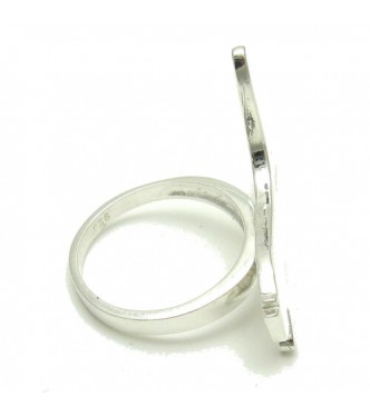 R001566 Genuine Sterling Silver Ring Stamped Solid 925 Cat Nickel Free Handmade