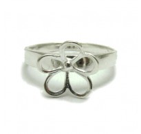 R001695 Genuine Sterling Silver Ring Stamped Solid 925 Flower Perfect Quality Handmade