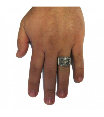 R001741 Plain Stylish Sterling Silver Men's Ring Hallmarked Solid 925 Handmade Empress