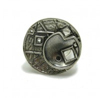 R001750 Genuine Sterling Silver Ring Solid 925 Adjustable Size Nickel Free Handmade
