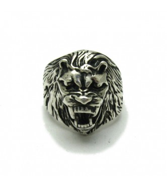 R000251 Sterling Silver Ring Lion Stamped Genuine Solid 925 Perfect Quality Empress